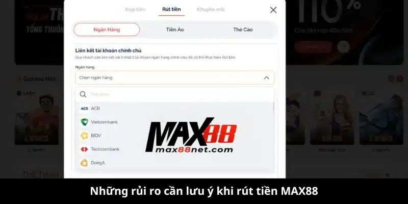 Hướng Dẫn Rút Tiền MAX88 – Nhanh Chóng, An Toàn & Đơn Giản 3 rút tiền max88